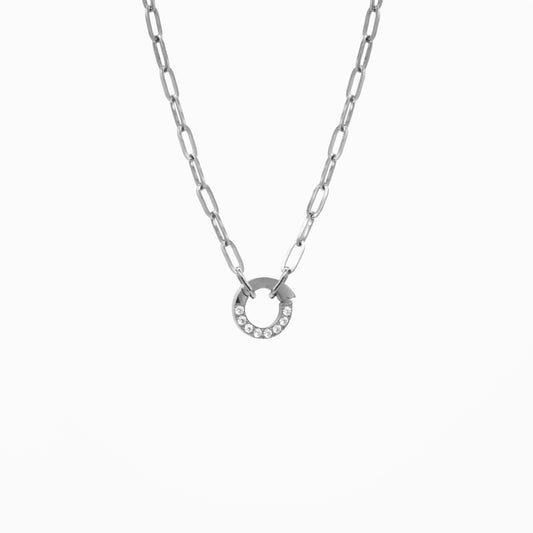 Halo Whisper · Silver Necklace