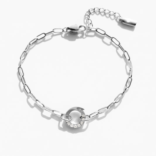Halo Whisper · Silver Bracalet